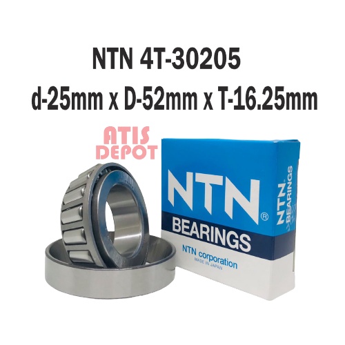 Ntn 4T-30205 ( 25 x 52 x 16.25 แบริ่งลูกกลิ้งเรียวเมตริก 4T 30205 ...