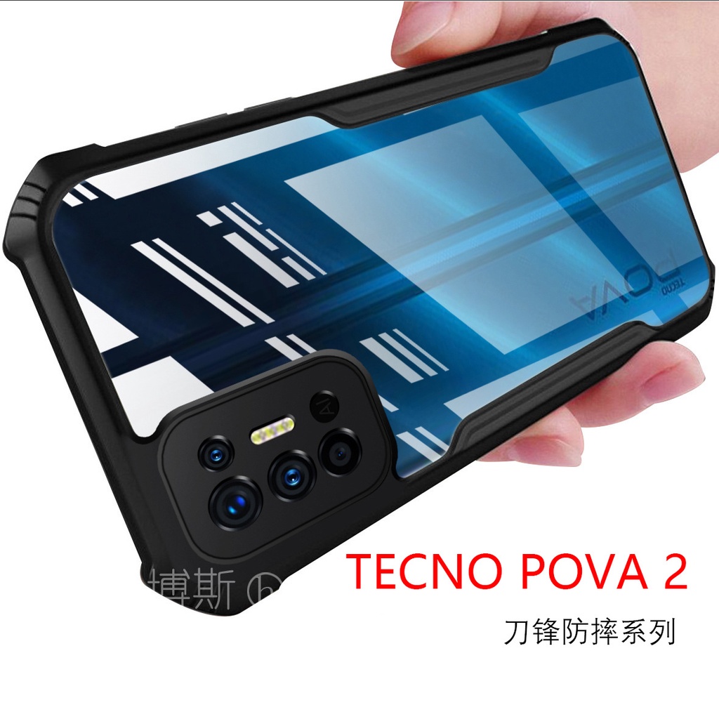 tecno-เคสโทรศัพท์อะคริลิคใสแบบเต็มสําหรับ-pova2-pova-2-spark-7p-7-6-go