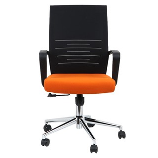เก้าอี้สำนักงาน เก้าอี้สำนักงาน FURDINI D1-889BB สีดำ/ส้ม เฟอร์นิเจอร์ห้องทำงาน เฟอร์นิเจอร์ ของแต่งบ้าน OFFICE CHAIR FU