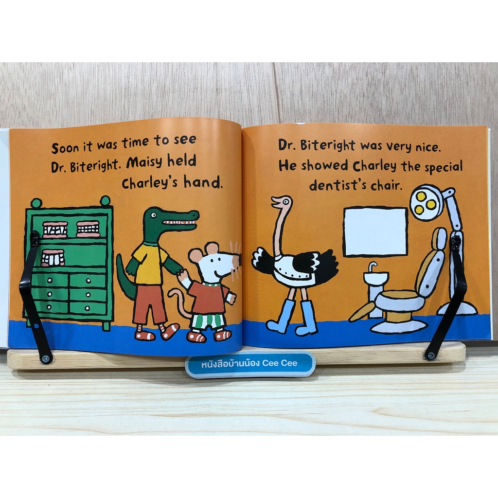 หนังสือภาษาอังกฤษ-ปกอ่อน-maisy-charley-and-the-wobbly-tooth-a-maisy-first-experiences-book