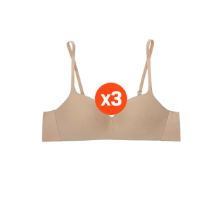 โปรโมชั่น : Sabina ซาบีน่า เสื้อชั้นใน INVISIBLE WIRE Set 3 ชิ้น ไร้โครง SEAMLESS FIT รุ่น Pretty Perfect รหัส SBXU8201CD สีเนื้อเข้ม