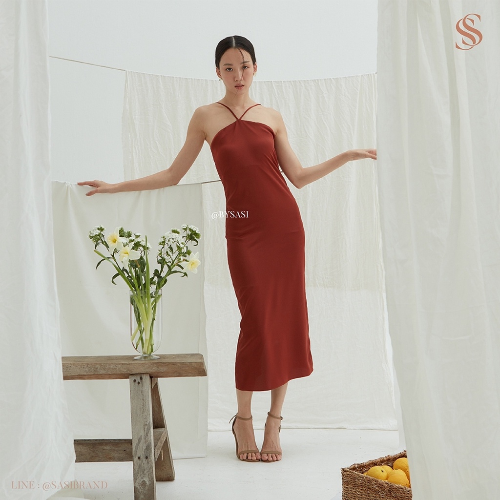 bysasi-เดรสไปงานแต่ง-rosalie-midi-dress-preorder-7-days