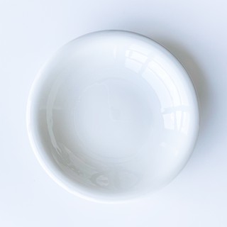 ชาม จาน ถ้วย เซรามิค Tableware Cup Plates Bowls จานอาหารเซรามิคขอบขาวโพลน จานอาหารเช้าจานพาสต้าลึก 8 นิ้ว