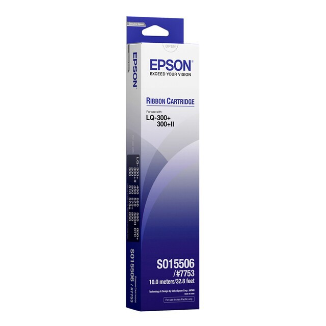 epson-lq300-s015506-7753-ใช้กับปริ้นเตอร์ดอทเมตริกซ์-เอปสัน-lq-300-300-ii-500-550-570-580-800-ตลับผ้าหมึกดอทฯ-สีดำ