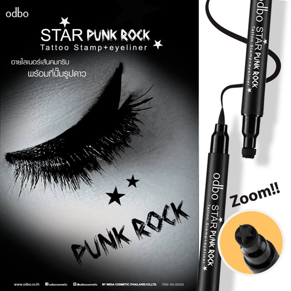 odbo-star-punk-rock-tattoo-eyeliner-stamp-อายไลเนอร์-ปั้มดาว