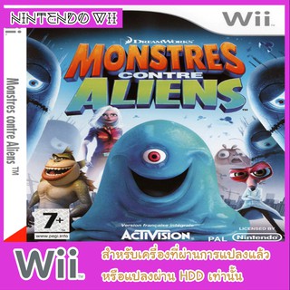 แผ่นเกมส์ wii - DreamWorks Monsters vs Aliens