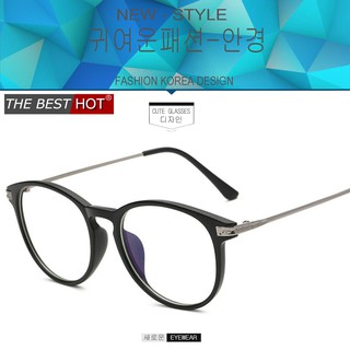 Fashion แว่นตากรองแสงสีฟ้า 8616 สีดำด้านตัดเทา ถนอมสายตา