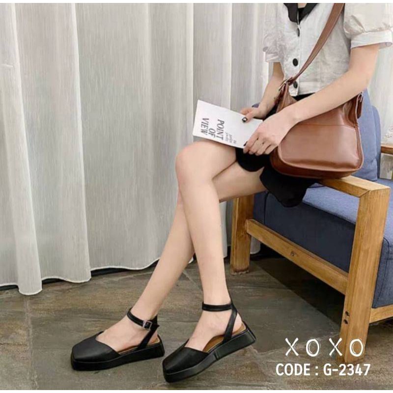 g-2347-รองเท้างานสวม-หน้าตัด-ทรงเปิดส้น-ด้านหลังสายคาดทับข้อเท้า