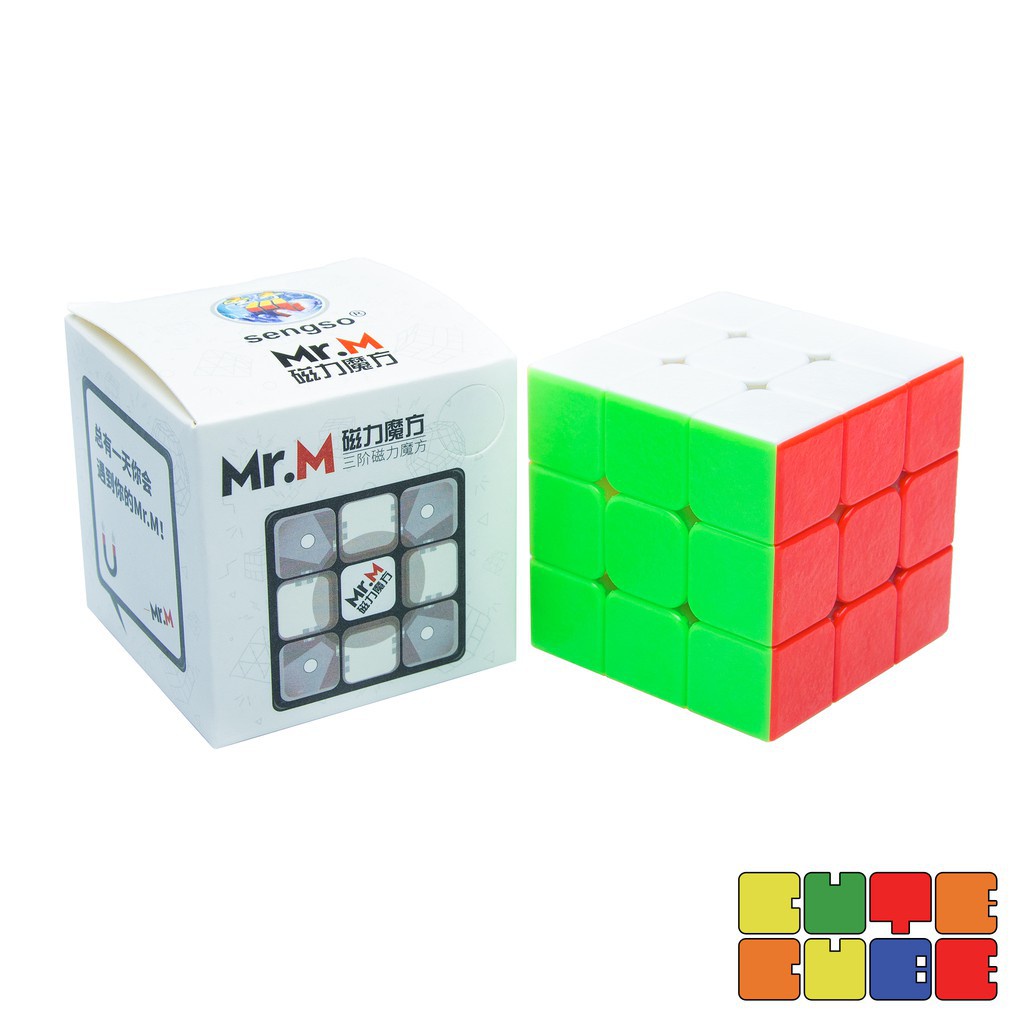 รูบิค-rubik-2x2-3x3-4x4แม่เหล็ก-shenshou-mr-m-stickerless-แกนแม่เหล็ก-หมุนลื่น-สีไม่ลอก