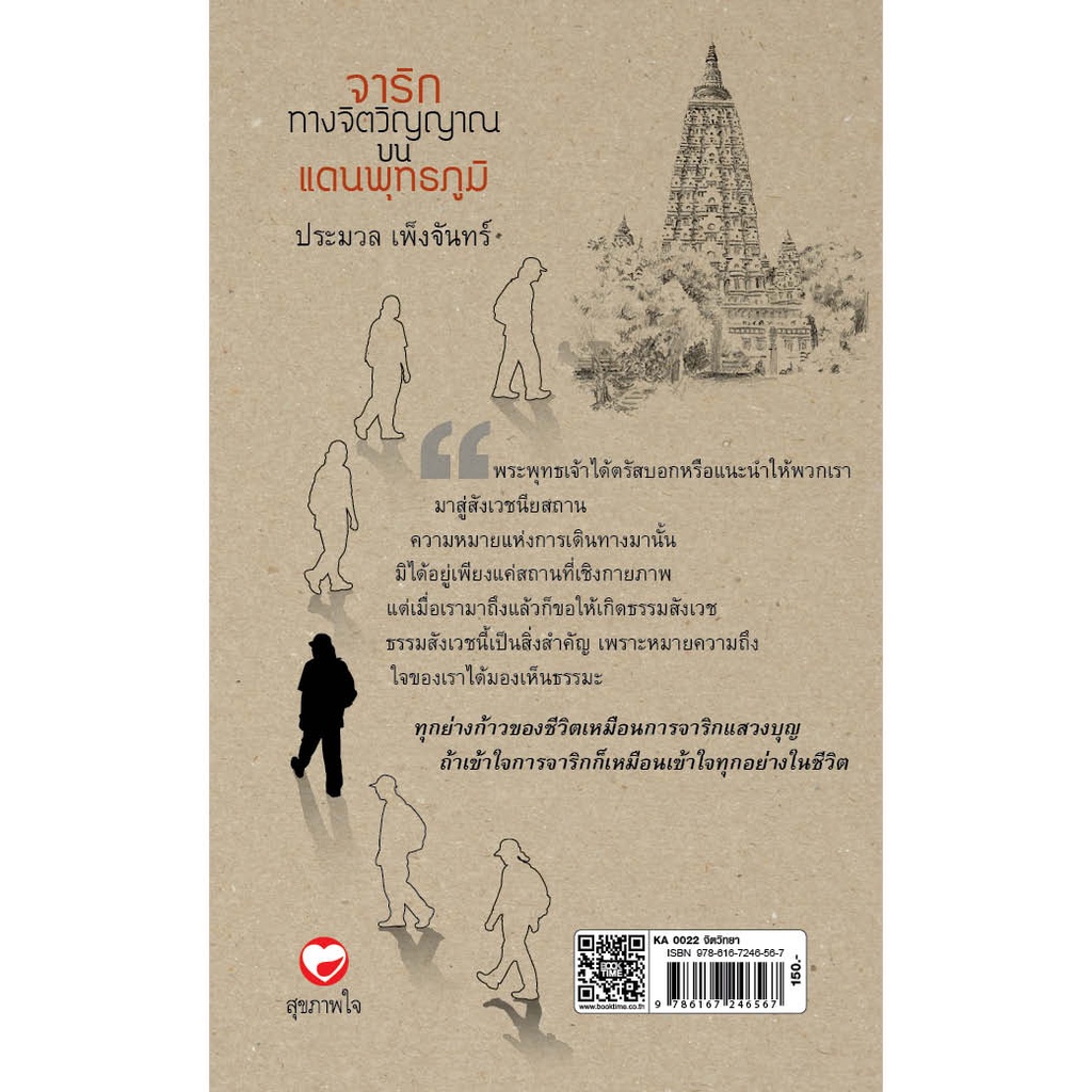 สุขภาพใจ-หนังสือ-จาริกทางจิตวิญญาณ-บนแดนพุทธภูมิ-ผู้เขียน-ประมวล-เพ็งจันทร์