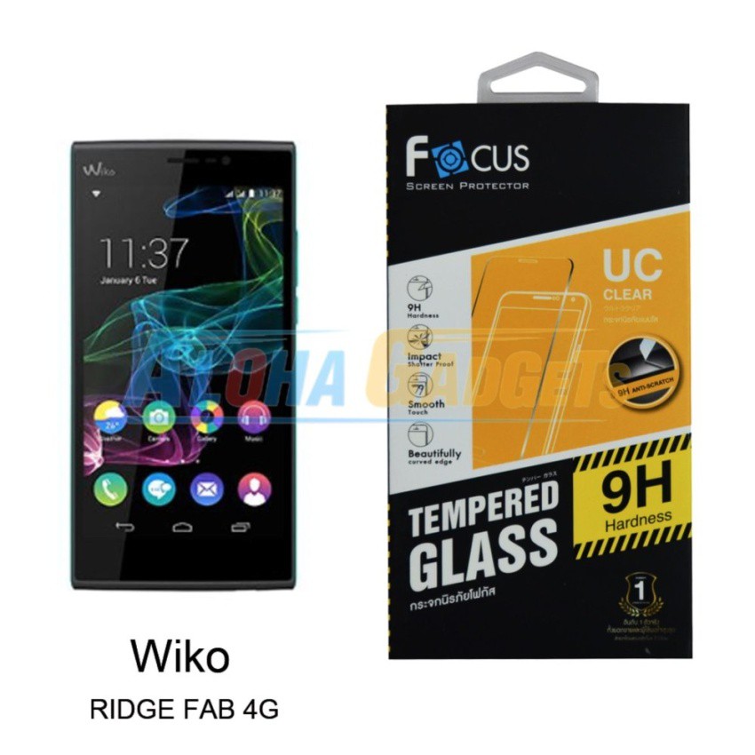 focus-ฟิล์มกระจกนิรภัยโฟกัส-wiko-ridge-fab-4g-tempered-glass
