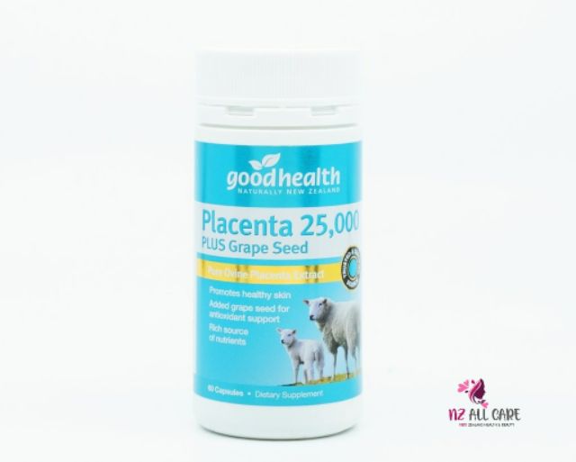 พร้อมส่ง-สินค้าใหม่ปี-2022-รกแกะเม็ด-สารสกัดเมล็ดองุ่น-good-health-sheep-placenta-plus-grape-seed-นิวซีแลนด์-goodhealth