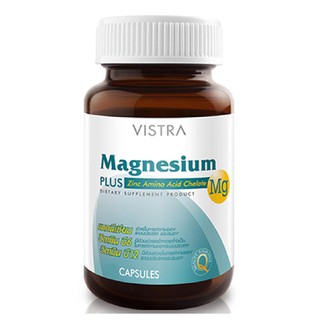 ภาพหน้าปกสินค้าVistra Magnesium Complex 30 เม็ด  ป้องกันไมเกรน บำรุงระบบประสาท ที่เกี่ยวข้อง