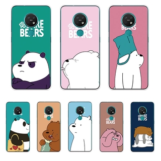 Nokia 2.2 3.2 4.2 7.2 Soft TPU Silicone Phone Case Cover Three Bare Bears 2