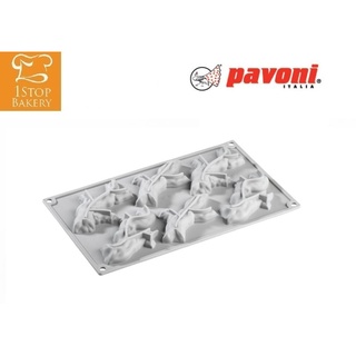 Pavoni GG023S Silicone Mould Gourmand Line Branches 6 impr./พิมพ์ซิลิโคน