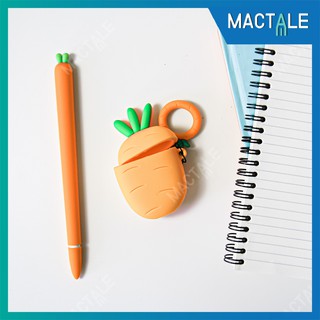 Mactale ปลอกปากกา ไ-อ---แ-พ-ด ซิลิโคน แท๊บเล๊ต pencil case รุ่น 1, 2 Stylus แครอท จุก เคสเก็บปากกา เคสซิลิโคน สไตลัส Cap
