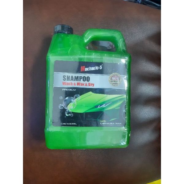 แชมพูล้างรถผสมแว็ก-mechanic-5-shampoo-wash-amp-wax-amp-dry-2ลิตร