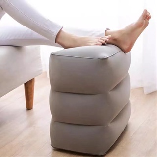 💎พร้อมส่งจากไทย 🚚 เบาะรองเท้า เเบบเป่าลมพกพาสะดวก พับเก็บง่าย  Footrest Pillow