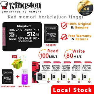 Kingston SD Card Micro Sd Card Memory Card Class 10 80MB/s 64GB/32GB TF Card