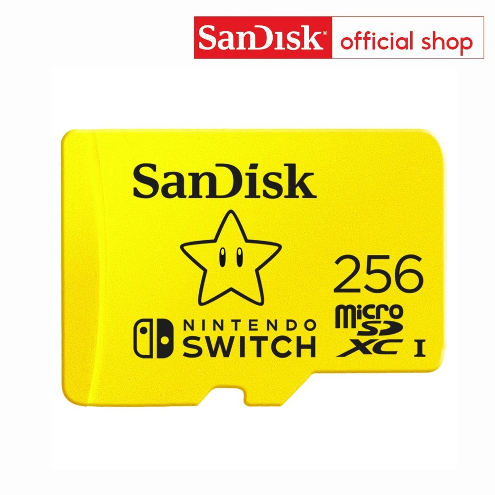 ภาพหน้าปกสินค้าSanDisk microSDXC for the Nintendo Switch 256GB (SDSQXAO-256G-GNCZN) จากร้าน sandisk_thailand_officialshop บน Shopee