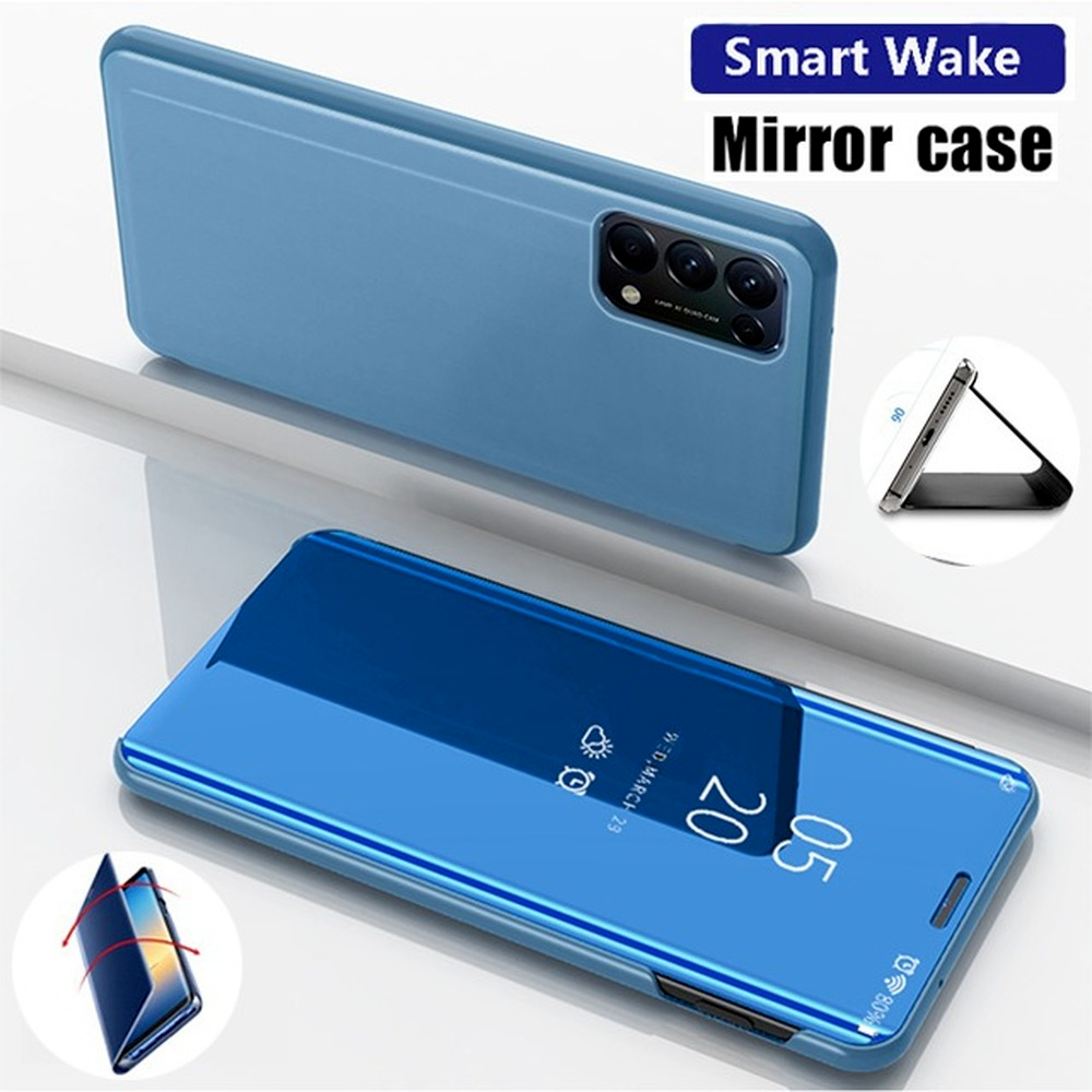 smart-mirror-flip-phone-case-oppo-reno-5-pro-oppo-find-x3-pro-casing-shockproof-leather-bracket-protection-back-cover