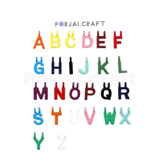 ภาพหน้าปกสินค้าจี้ตัวอักษร Alloy Alphabet pendants 14mm ที่เกี่ยวข้อง