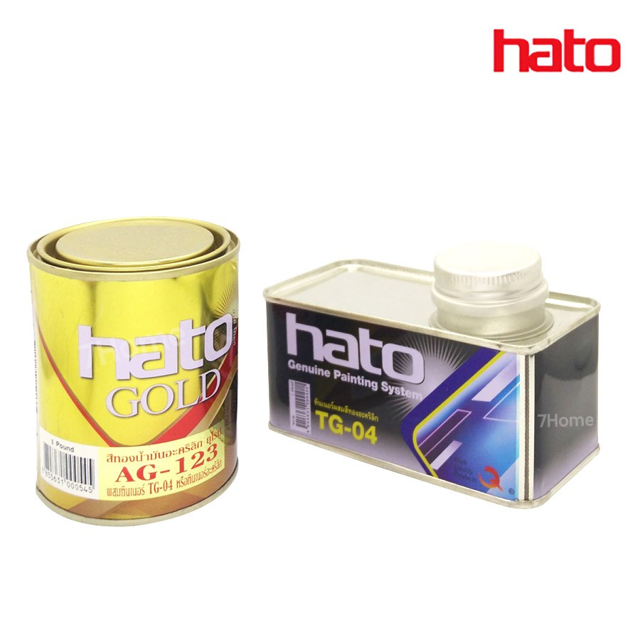 hato-ชุดสุดคุ้ม-ทินเนอร์-tg-04-ขนาด1ปอนด์-สีน้ำมันอครีลิคแท้-ag-123-สีทองคำเกรดพิเศษ-ขนาด1ปอนด์