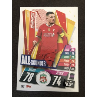 2020-21 Topps UEFA Champions League Match Attax Cards Liverpool