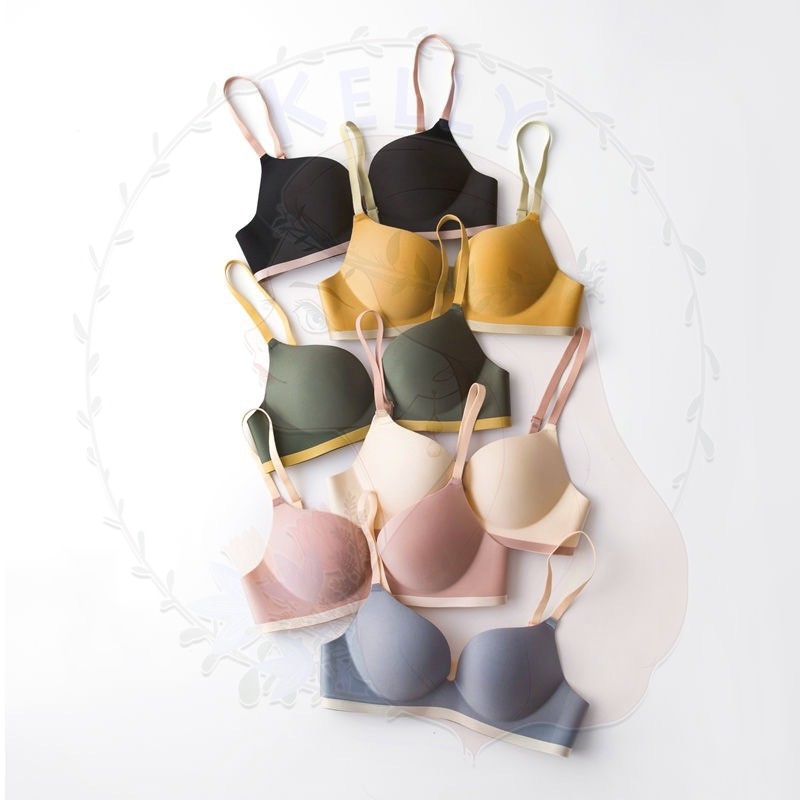 เวอร์ชั่นเกาหลีใหม่ของชุดชั้นในไร้รอยต่อ-เสื้อชั้นใน-soft-bra-สีสันเรียบหรู-e27