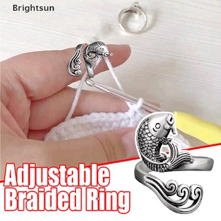 [Brightsun] แหวนห่วงถักโครเชต์ ปรับได้