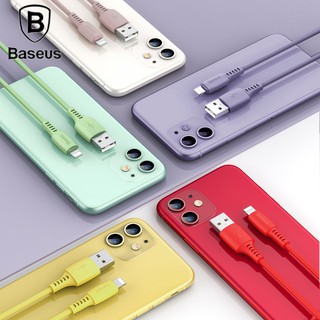 baseus สายเคเบิ้ล usb หลากสีสําหรับ iphone xr 2 . 4 a