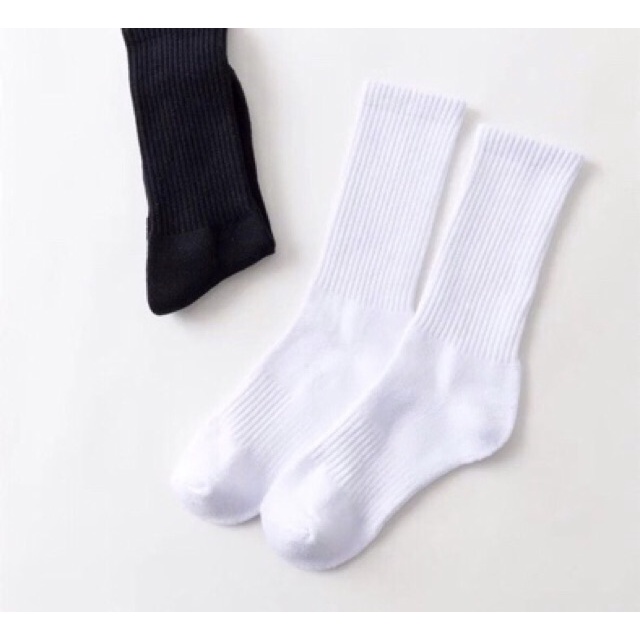 ภาพสินค้าถุงเท้าบาสเก็ตบอล ข้อยาว ผ้าฝ้าย แบบหนา สีดํา และสีขาว สําหรับผู้ชาย 1 คู่ จากร้าน miniya2.th บน Shopee ภาพที่ 3