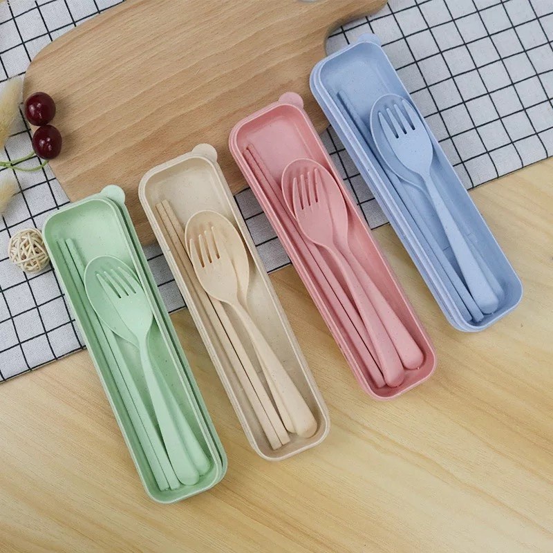 rice-straw-spoon-set-ชุดช้อนส้อมตะเกียบพกพา