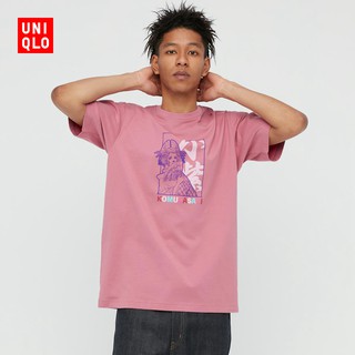 Uniqlo เสื้อยืดลําลองสําหรับผู้ชาย / ผู้หญิงแขนสั้นคอก ลมลายการ์ตูน Onepiece Anime 440671 เสื้อคู่ ผ้านำเข้า พร้อม