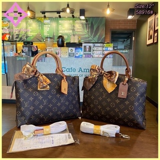 MS LV 12” 58916 กระเป๋าแบรนด์เนม กระเป๋าปั้มแบรนด์👛