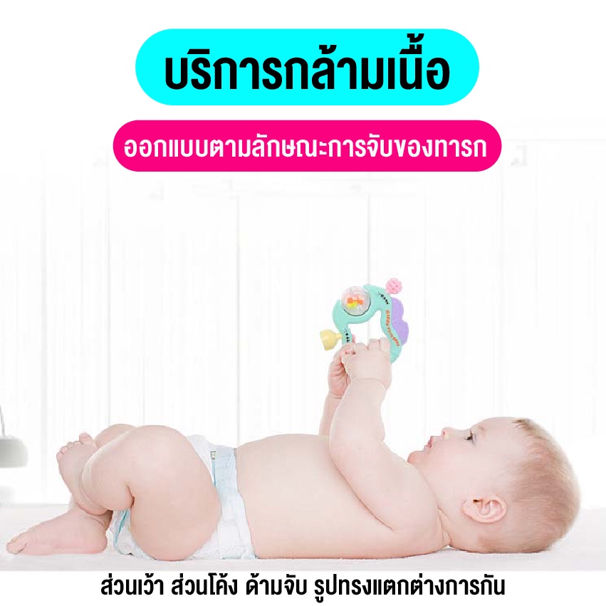 eliya-ของเล่นเขย่ามือ-ของเล่นเสริมพัฒนาการเด็กๆ-ของเล่นเด็กเล็ก-ชุดเขย่ามือเด็ก-ยางกัดเด็ก-มีให้เลือกสองแบบ-พร้อมส่ง