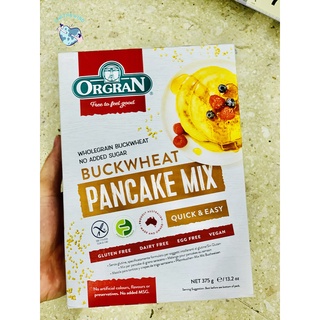 Exp2022Orgran Gluten Free Buckwheat Pancake Mix - 13.2 oz (Aus). ออร์แกรนบัควีท แพนเค้กมิกซ์ แป้งสำหรับทำแผนเค้ก)375กรัม