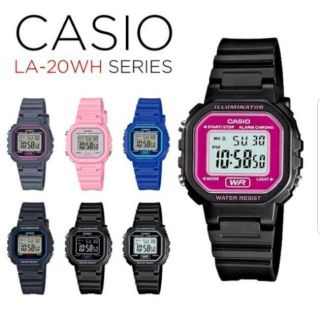 สินค้า casio แท้💯% 💥ลดถูกที่สุด💥 นาฬิกาข้อมือเด็กและผู้หญิง สายยาง รุ่น LA-20WH