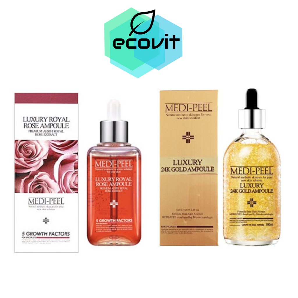 Medi-peel Luxury 24k Gold ampoule / Royal Rose Ampoule 100 ml. | Shopee ...