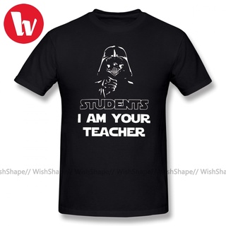 เสื้อยืดผ้าฝ้ายพิมพ์ลายคลาสสิก ใหม่ เสื้อยืดลําลอง ผ้าฝ้าย แขนสั้น พิมพ์ลายกราฟฟิค I Am Your Teacher คณิตศาสตร์ สุดฮา โอ