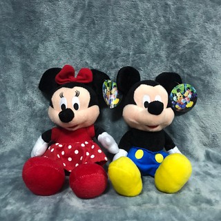 (ขายเป็นคู่) ตุ๊กตา MICKEY MOUSE MINNIE MOUSE มิคกี้มินนี่