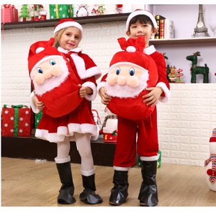 ภาพขนาดย่อของภาพหน้าปกสินค้ากระเป๋าซานต้า รุ่นหน้าซานต้า 3 D พร้อมส่ง จากไทย จากร้าน nangta.shop บน Shopee