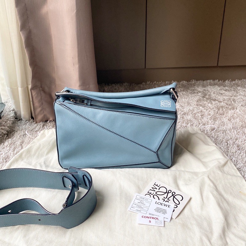 Very good condition Loewe puzzle small Stone blue Shopee Thailand