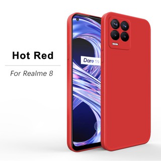 Realme Narzo 50i(พร้อมส่งในไทย)เคสTPU​นิ่ม​สสีพาสเทลคลุมกล้อRealme8 5G/Realme8 4G /Realme8Pro