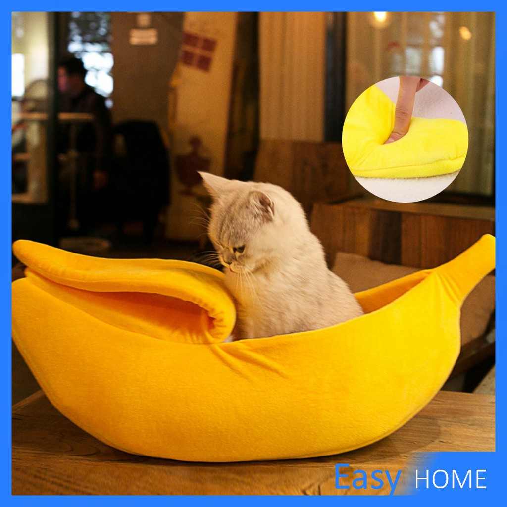 ที่นอนสุนัข/แมว รูปทรงกล้วยหอม ที่นอนสัตว์เลี้ยง Pet's Bed Banana