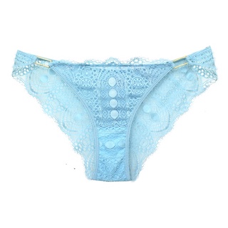 Annebra กางเกงใน ทรงบิกีนี่ ผ้าลูกไม้ Bikini Panty รุ่น AU3-861 สีฟ้า, สีดำ