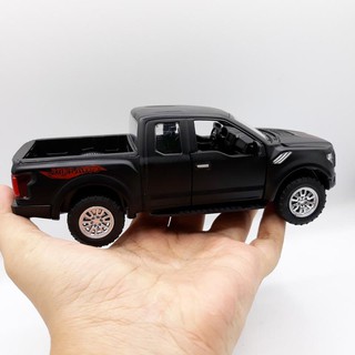 โมเดลรถยนต์ FORD OFF-ROAD DIECAST  ทำจากเหล็ก สัดส่วน 1:32 ประตู ฝากระโปรง เปิดปิดได้เหมือนจริง สีดำ