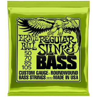 สินค้า ERNIE BALL® สายกีตาร์เบส 4 สาย (P02832) ของแท้ 100% รุ่น Regular Slinky (.050 - .105) ** Made in USA **