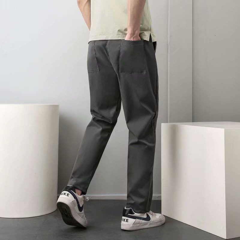 ภาพสินค้ากางเกงผู้ชายกางเกงลำลองขาตรงเกาหลี จากร้าน joyfuldzsw.th บน Shopee ภาพที่ 5