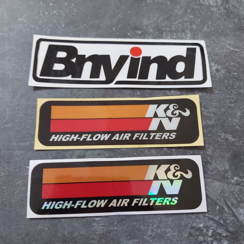 K&N HIGH FLOW AIR FILTER PRINCUTT STICKER | Shopee Thailand